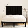 vidaXL Wall Headboard Black 146.5x3x110 cm Solid Wood Pine