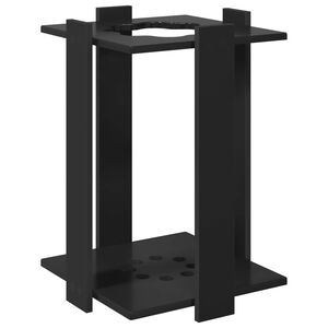 vidaXL Billiard Cue Stand Engineered Wood 42 x 43 x 60 cm Black