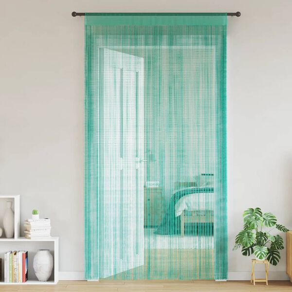 vidaXL String Curtains 2 pcs Turquoise 140x250 cm