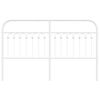 vidaXL Metal Replace Headboard White 150 cm