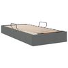 vidaXL Storage Bed with Mattress Dark Grey 90 x 190 cm Fabric