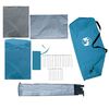 vidaXL Camping Tent 3-Person Blue Waterproof