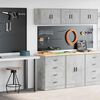 vidaXL Garage Cabinets 2 pcs Concrete Grey Engineered Wood