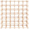 vidaXL Wine Rack for 42 Bottles 68.5x23x68.5 cm Solid Wood Pine