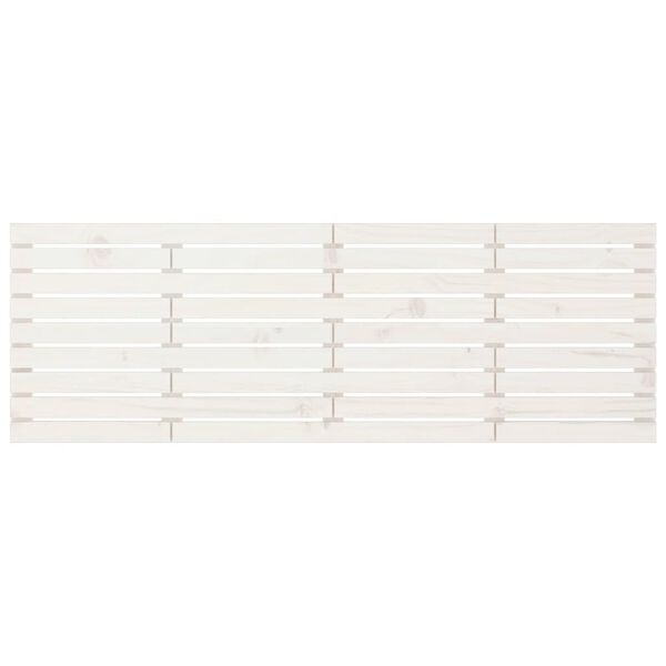 vidaXL Wall Headboard White 186x3x63 cm Solid Wood Pine