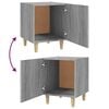 vidaXL Bedside Cabinet Grey Sonoma Engineered Wood