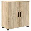 vidaXL Bathroom Furniture Set 5 pcs Sonoma Oak Engineered wood & Metal