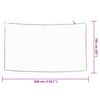 vidaXL Trailer Net with Elastic Rope White 3x1.65 m PP
