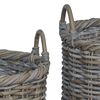 vidaXL Planter Basket with Storage 3 pcs Grey