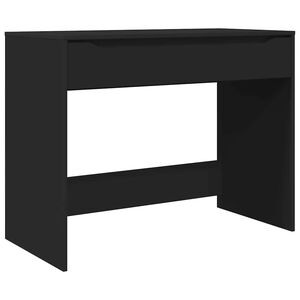vidaXL Desk with Drawer Black 100 x 50 x 78 cm Engineered Wood
