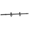 vidaXL Sliding Door Hardware Kit 152.5 cm Steel Black