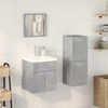 vidaXL 4 Piece Bathroom Furniture Set Concrete Grey Engineered Wood