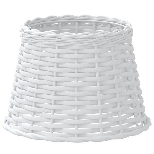 vidaXL Lamp Shade White &Oslash;25x17 cm Wicker