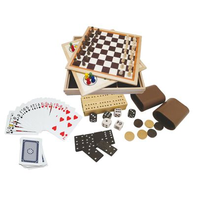 Clown Games 9-in-1 Game Box Wood