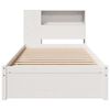 vidaXL Bookcase Bed without Mattress White 100x200cm Solid Wood Pine