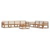 vidaXL Outdoor Sofa Set 8 pcs Natural Solid Acacia Wood