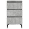 vidaXL Bedside Cabinet Concrete Grey 40x35x70 cm Engineered Wood