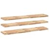 vidaXL Floating Shelves 3 pcs 160x30x4 cm Untreated Solid Wood Acacia
