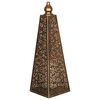 Luxform Lighting LED Battery Light Pyramid 45 cm Copper