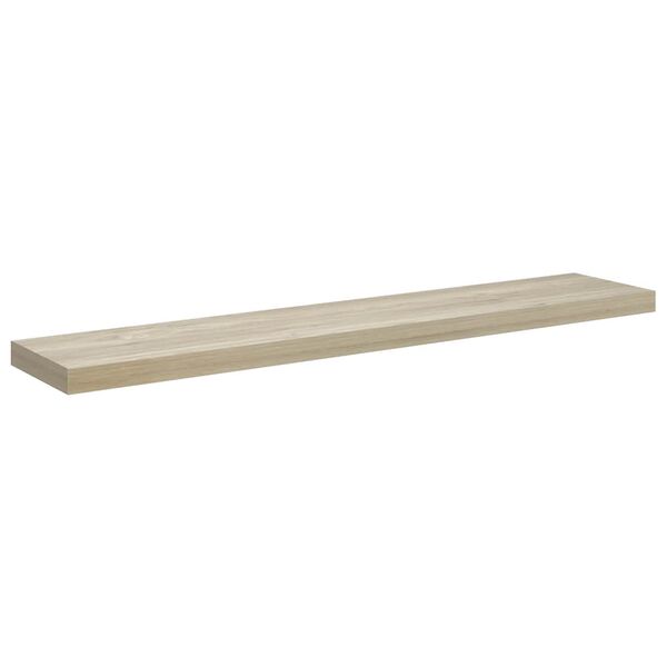 vidaXL Floating Wall Shelf Oak 120x23.5x3.8 cm MDF