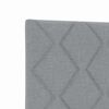 vidaXL Headboard with LED Strip Lights Light Grey 80 cm Fabric