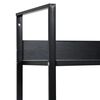 vidaXL 4-Layer Book Shelf Black 60x27.6x124.5 cm Engineered Wood