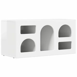 vidaXL TV Cabinet High Gloss White 80 x 35 x 40 cm Engineered Wood