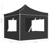 vidaXL Professional Folding Party Tent with Walls Aluminium 2x2 m Anthracite