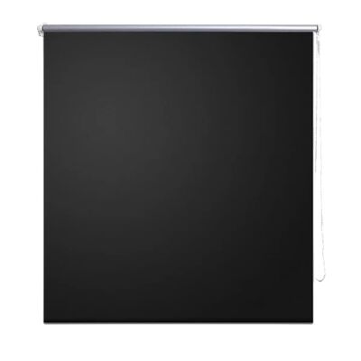 Roller Blind Blackout 160 x 230 cm Black