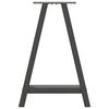 vidaXL Dining Table Legs A-Shaped 2 pcs Anthracite&nbsp;50x(72-73) cm Steel