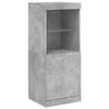vidaXL Sideboard with LED Lights Concrete Grey 41x37x100 cm