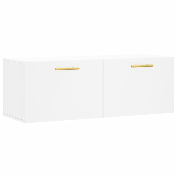 vidaXL Wall Cabinet White 100x36.5x35 cm Engineered Wood
