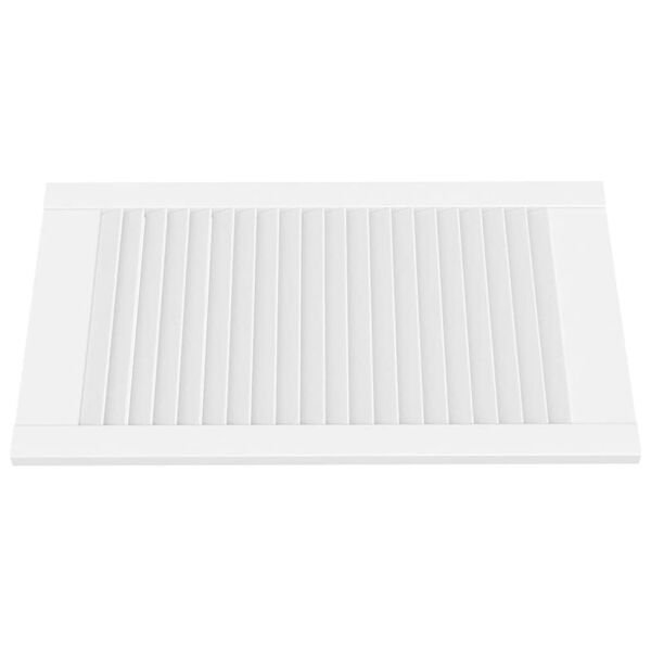 vidaXL Cabinet Doors Louvred Design 4 pcs White 69x39.4 cm Solid Wood Pine