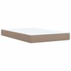 vidaXL Box Spring Bed with Mattress Cappuccino 120x200 cm Faux Leather