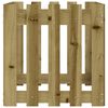 vidaXL Garden Planter with Fence Design 50x50x50 cm Impregnated Wood Pine
