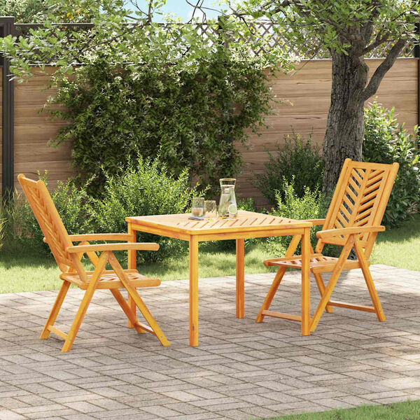 vidaXL Garden Dining Set 7 pcs Brown Solid acacia wood