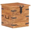 vidaXL Chest | Natural acacia | Solid acacia wood with iron accents | Medium