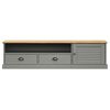 vidaXL TV Cabinet VIGO Grey 156x40x40 cm Solid Wood Pine