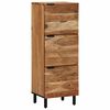vidaXL Highboard Natural 40 x 33.5 x 110 cm Solid Acacia Wood
