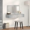 vidaXL Dressing Table Grey 100 x 40 x 70 cm Engineered Wood