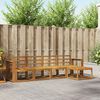 vidaXL Outdoor Sofa Set 5 pcs Natural Solid Acacia Wood