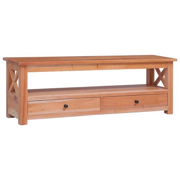 vidaXL TV Cabinet 115x30x40 cm Solid Mahogany Wood