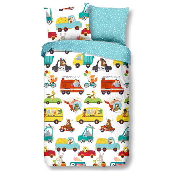 Good Morning Kids Duvet Cover TRAFFIC 140x200/220 cm Multicolour