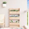 vidaXL Wall Planter 3-Tier 60x18.5x110 cm Solid Wood Pine