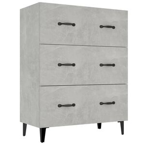vidaXL Sideboard Concrete Grey 69.5x34x90 cm Engineered Wood