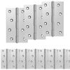 vidaXL Hinge 12 pcs 89 x 54 x 5 mm Silver Steel