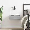 vidaXL Floating Nightstand Grey Sonoma 40x30x15 cm Engineered Wood