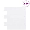 vidaXL Subway Tile 10 pcs White 30.5 x 30.5 cm Polyurethane and PET