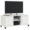 vidaXL TV Cabinet White 100.5x39x43.5 cm Steel