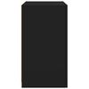 vidaXL Side Cabinet with LED Lights Black Engineered Wood